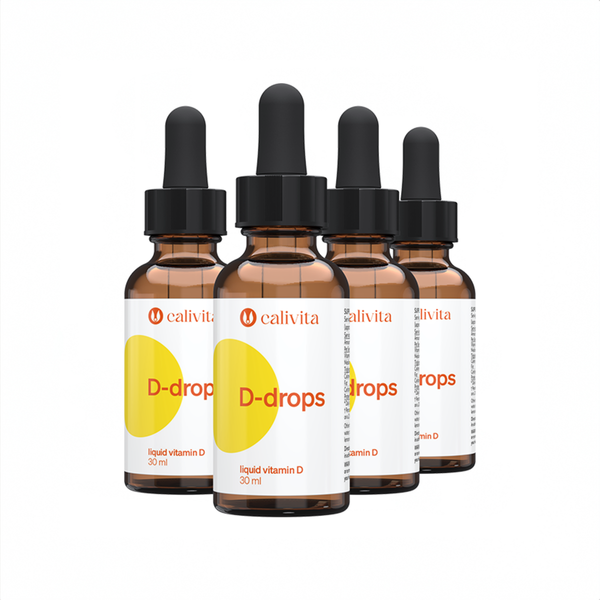 Calivita Vitamin D drops D-drops 4x30ml Family pack