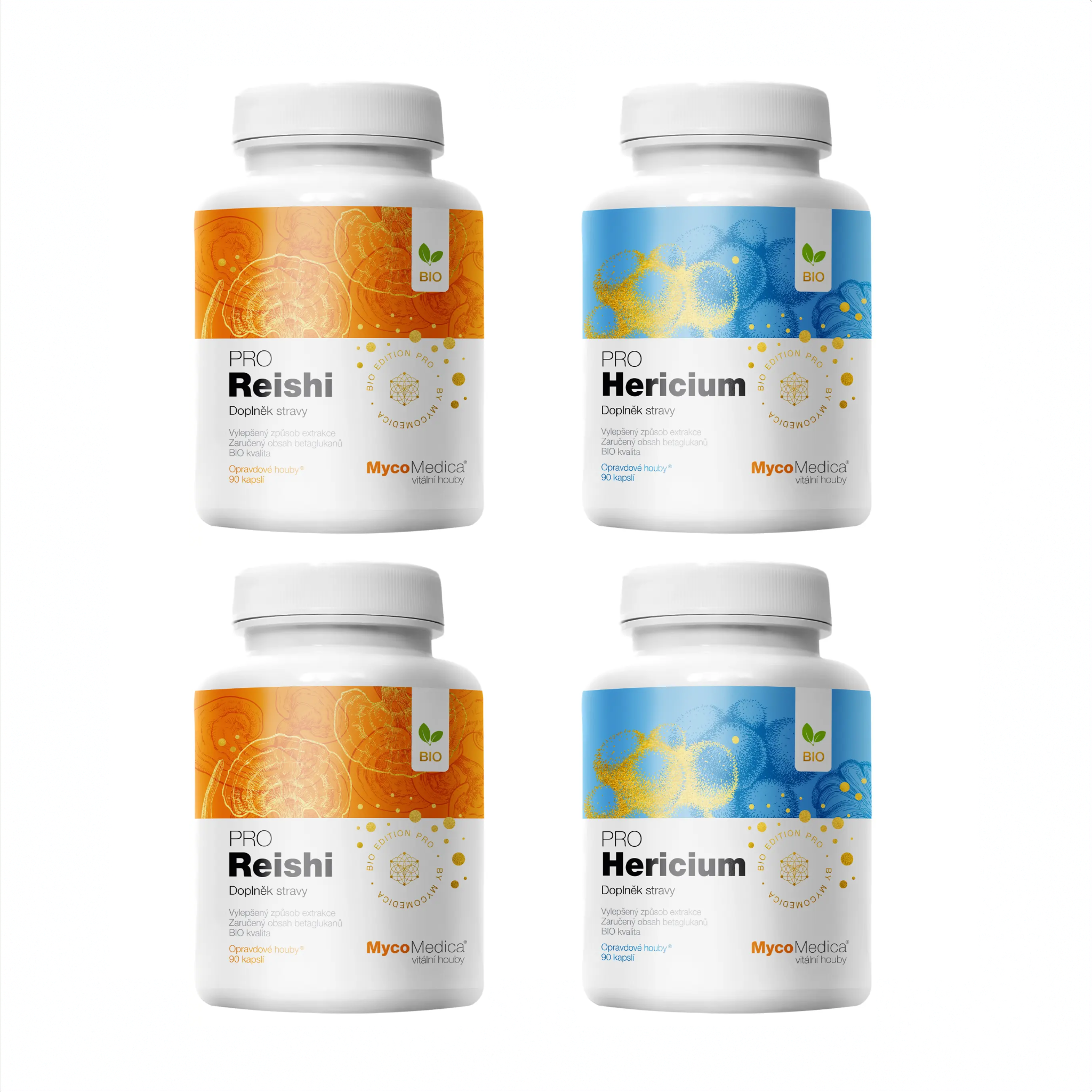MycoMedica Reishi PRO and Hericium PRO