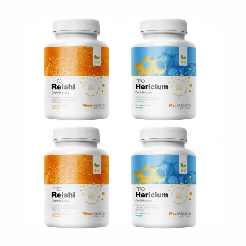 MycoMedica Reishi PRO a Herícium PRO