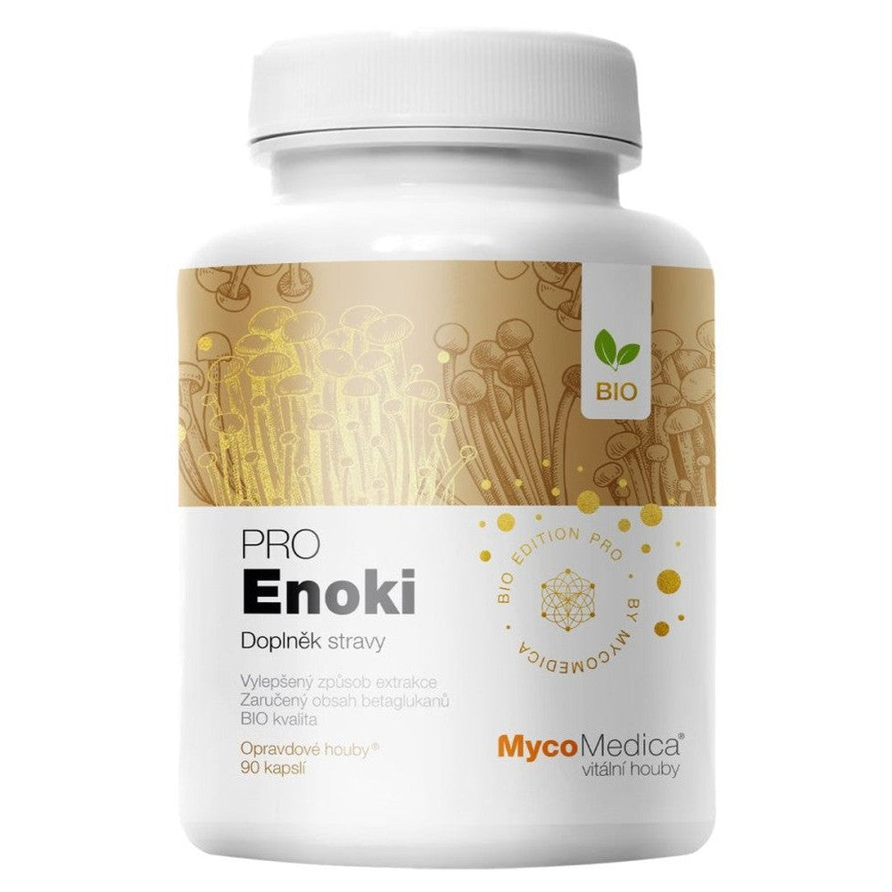 MycoMedica Enoki PRO 90 rastlinných kapsúl