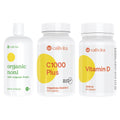 Set CaliVita vitamín C 1000 mg C 1000 Plus, vitamín D3 2000 IU tablety a noni šťava Organic Noni 946 ml