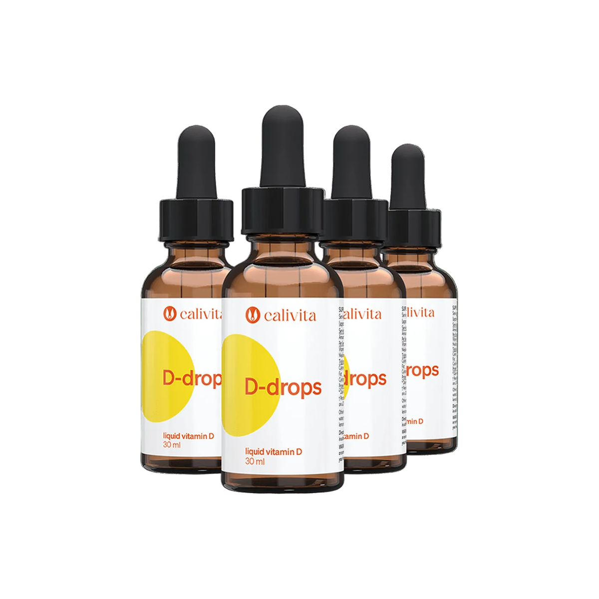 Calivita Vitamin D drops D-drops 4x30ml Family pack